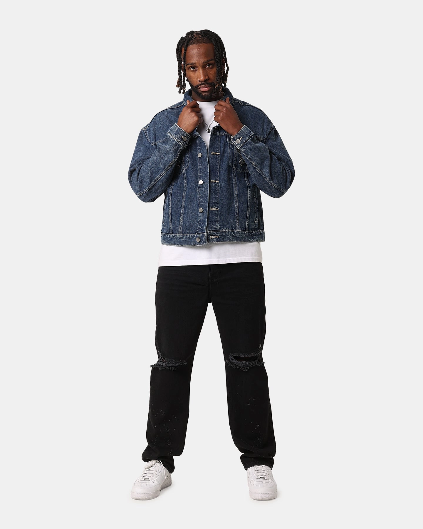 Ceremony XXIII Classic Trucker Denim Jacket Mid Blue