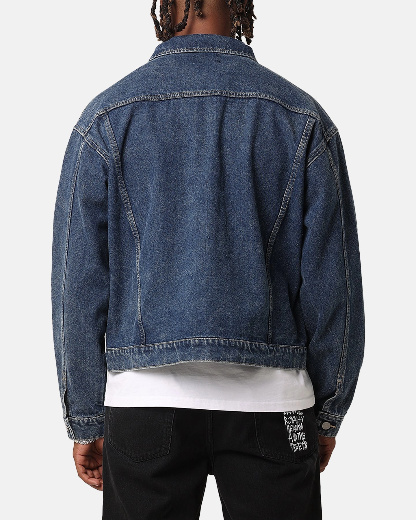 XXIII Classic Trucker Denim Jacket Mid Blue Broadcast