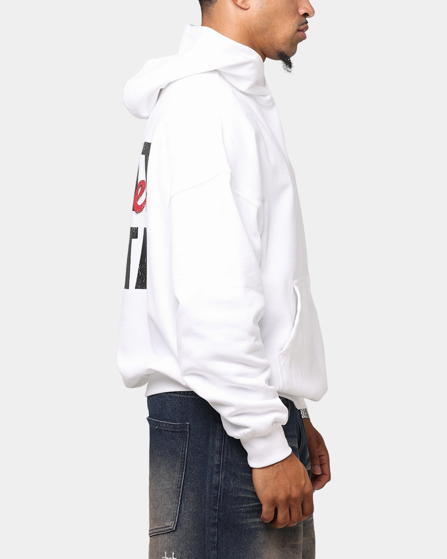 City Smart Saint Morta Forever Boxy Hoodie White