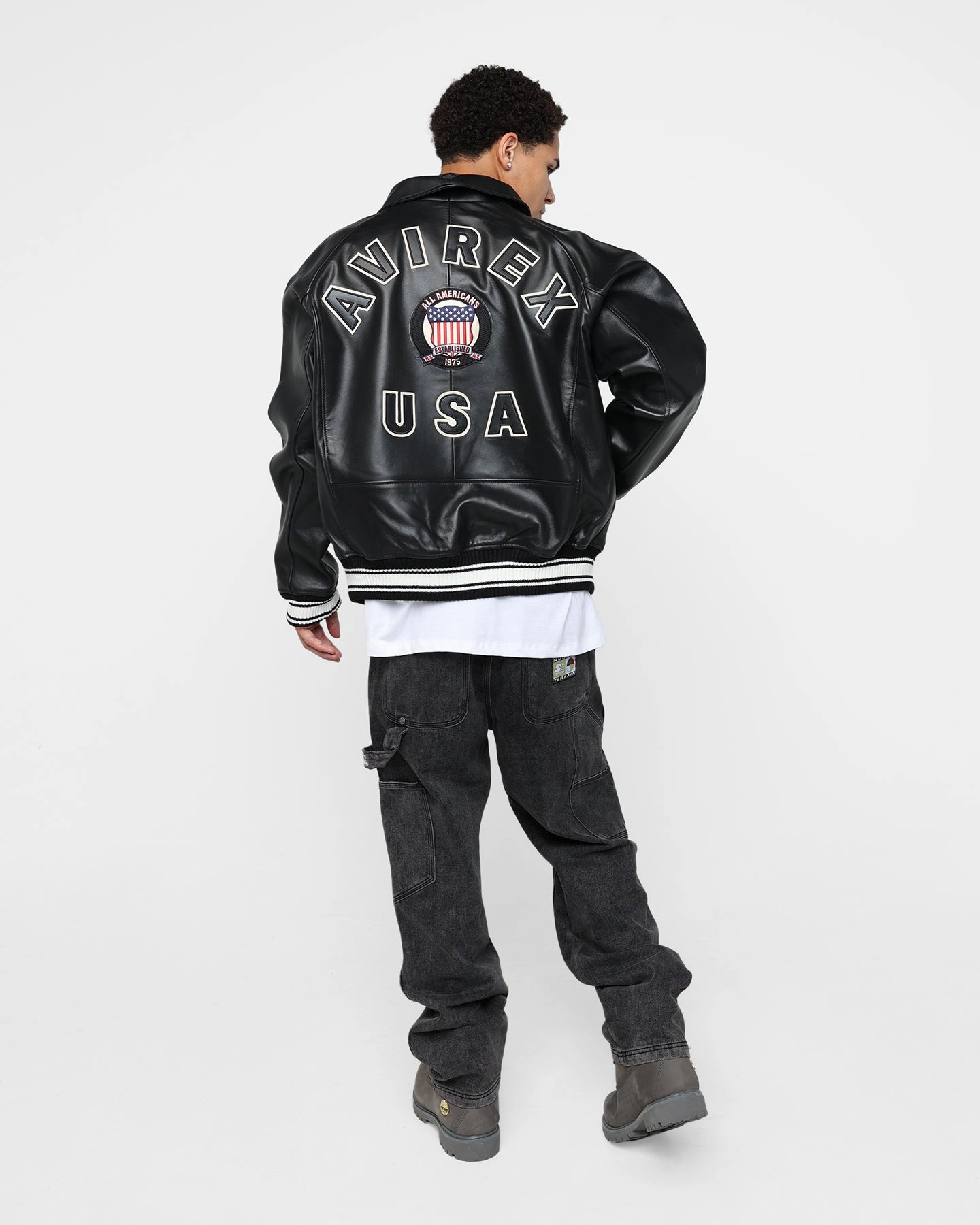 winter season Avirex Icon Jacket Jet Black