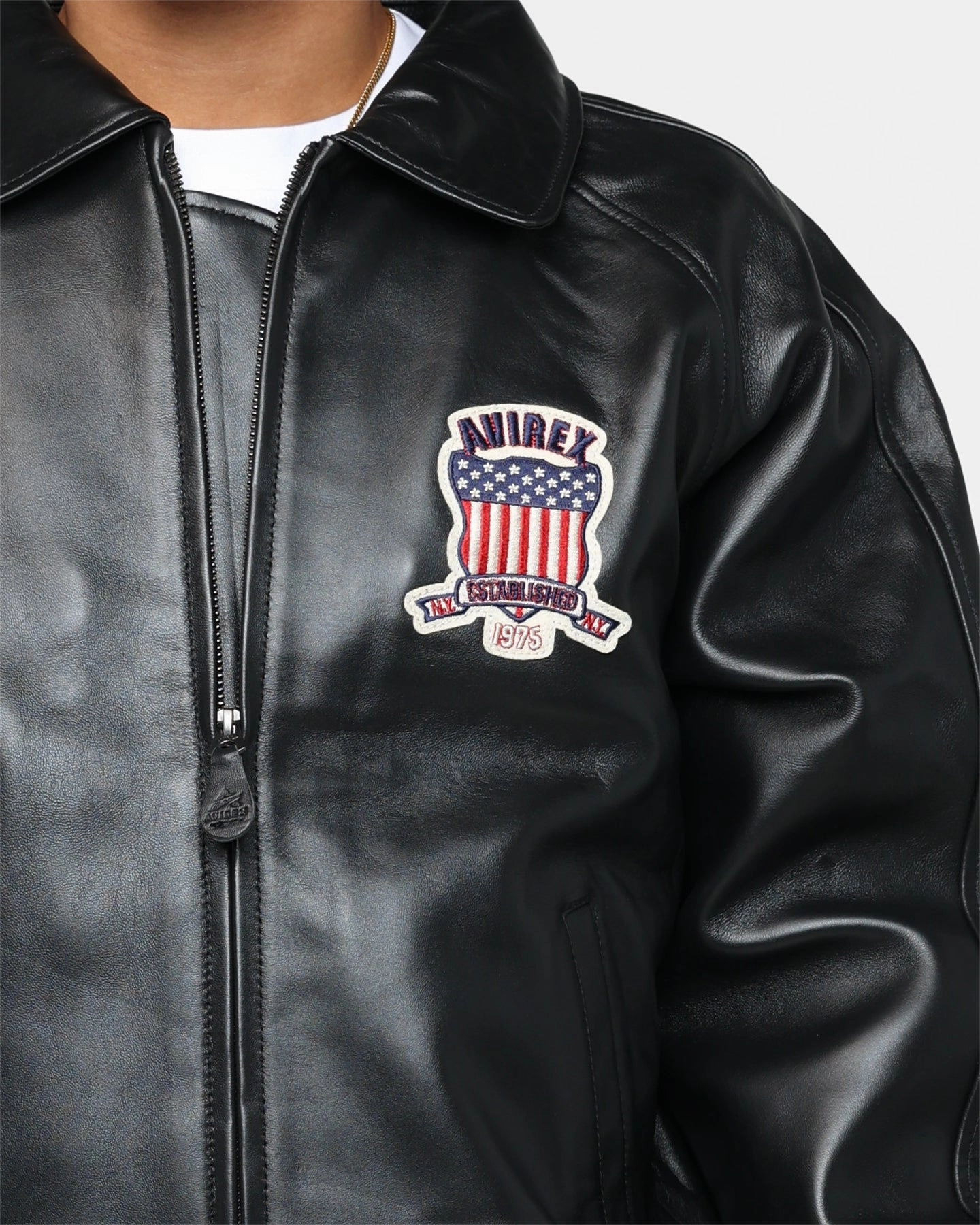 Avirex Icon Jacket Jet Black Bargain Travel Essential