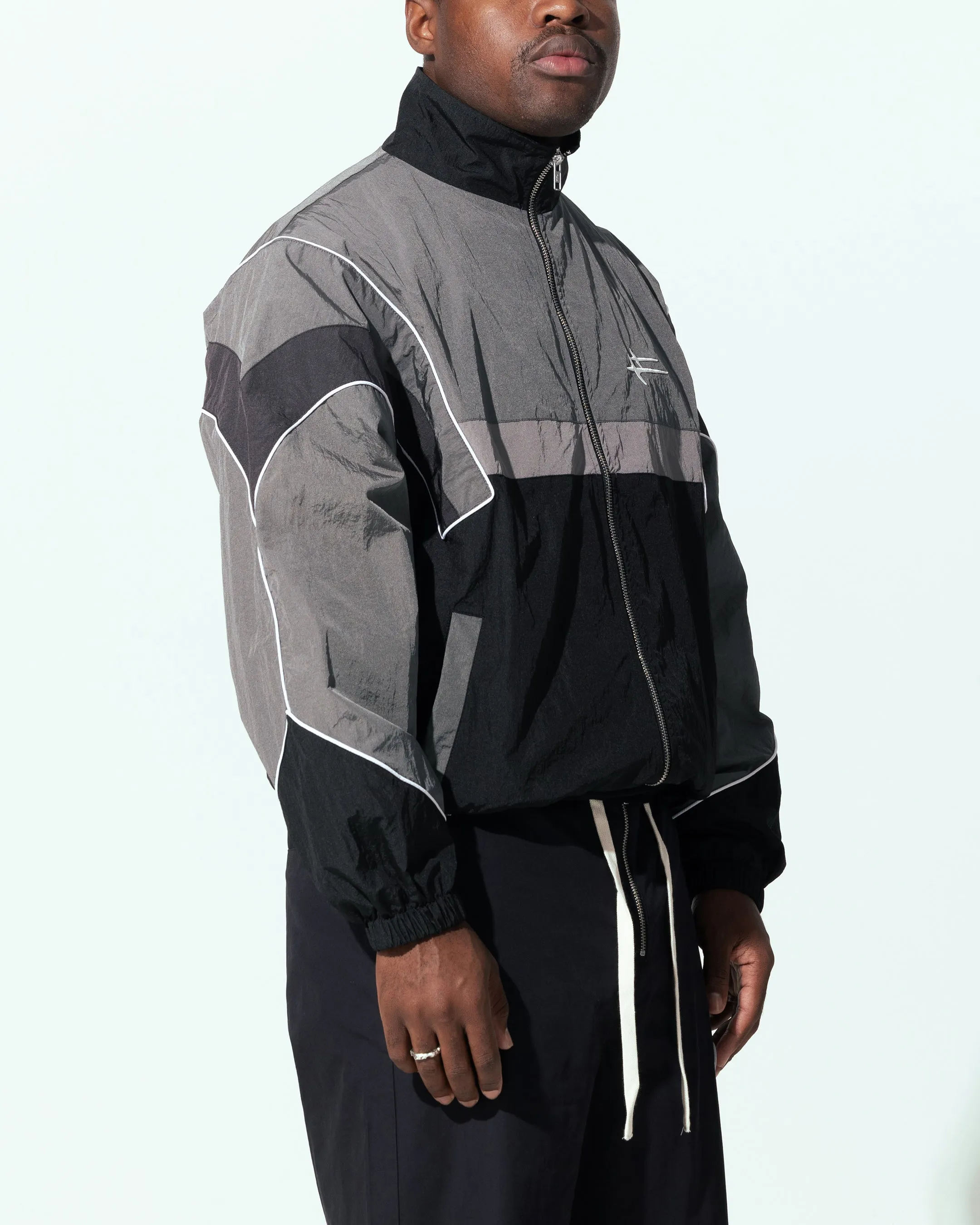 Loiter Axel Track Jacket Black/Grey AntiStaticLining