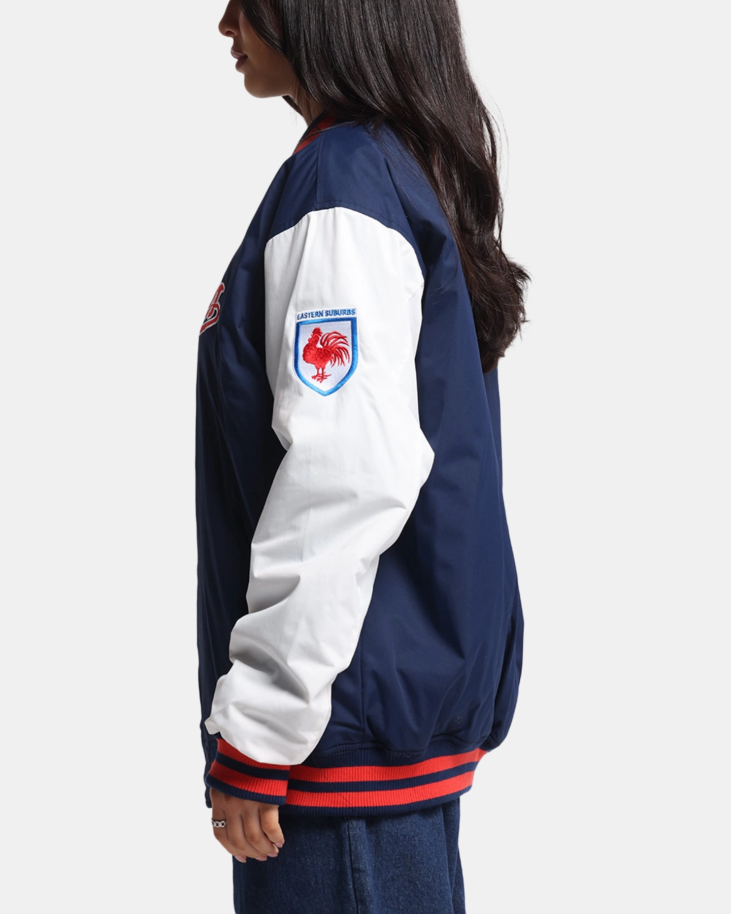 Bleacher Athletic Sydney Roosters NRL 1908 Baseball Varsity Jacket Official Team Colour Urban Style