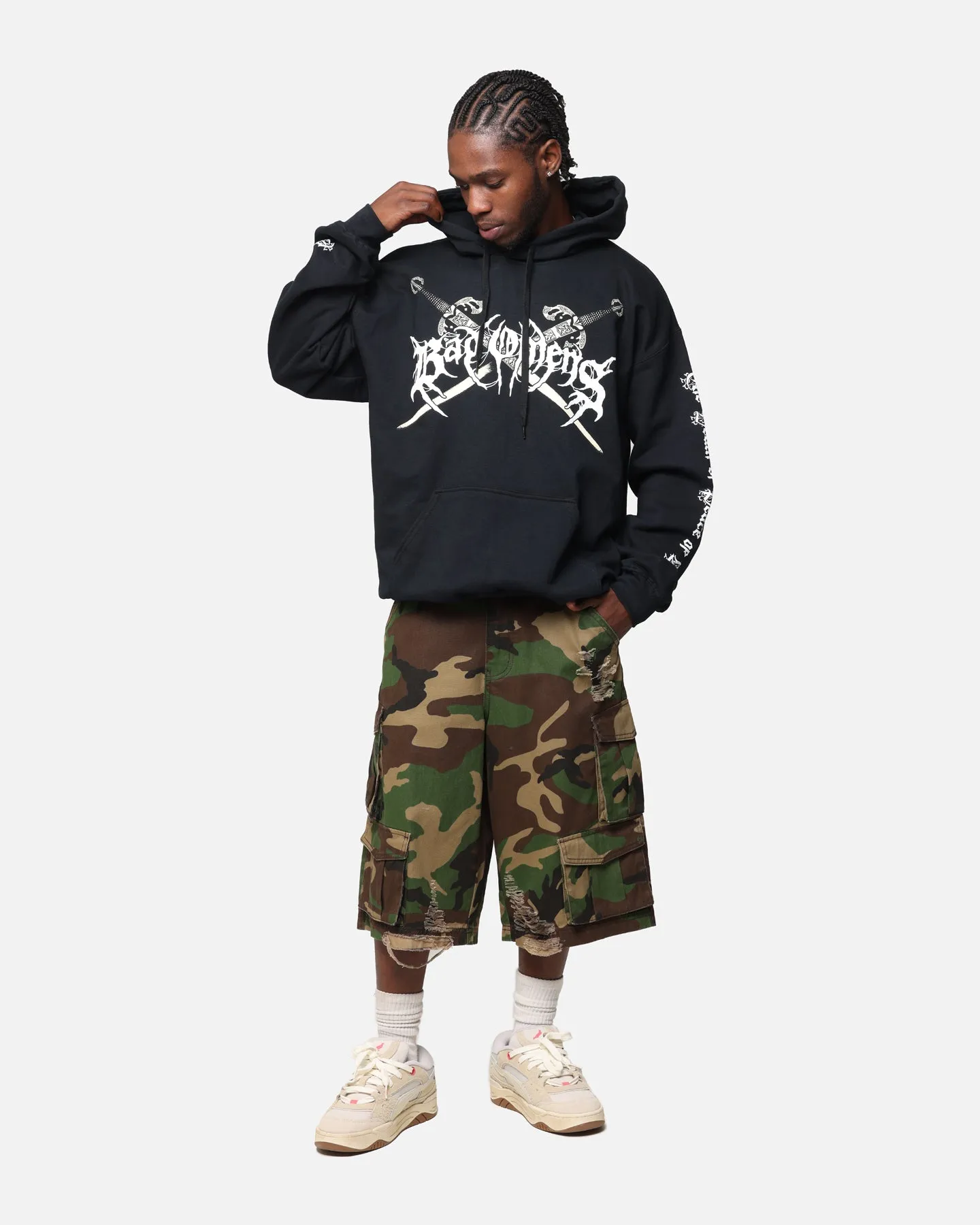 Permit Inspire Bad Omens Skull Grave Hoodie Black