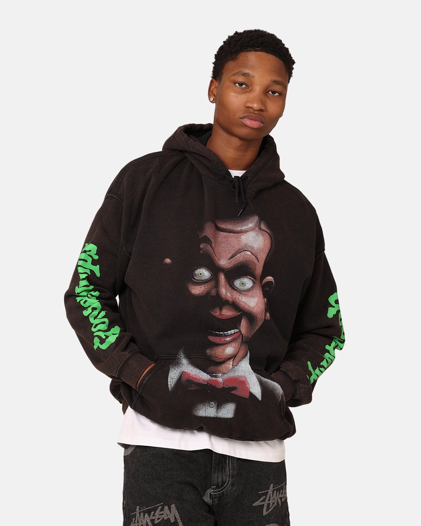 American Thrift X Goosebumps Living Dummy Hoodie Washed Charcoal Schedule