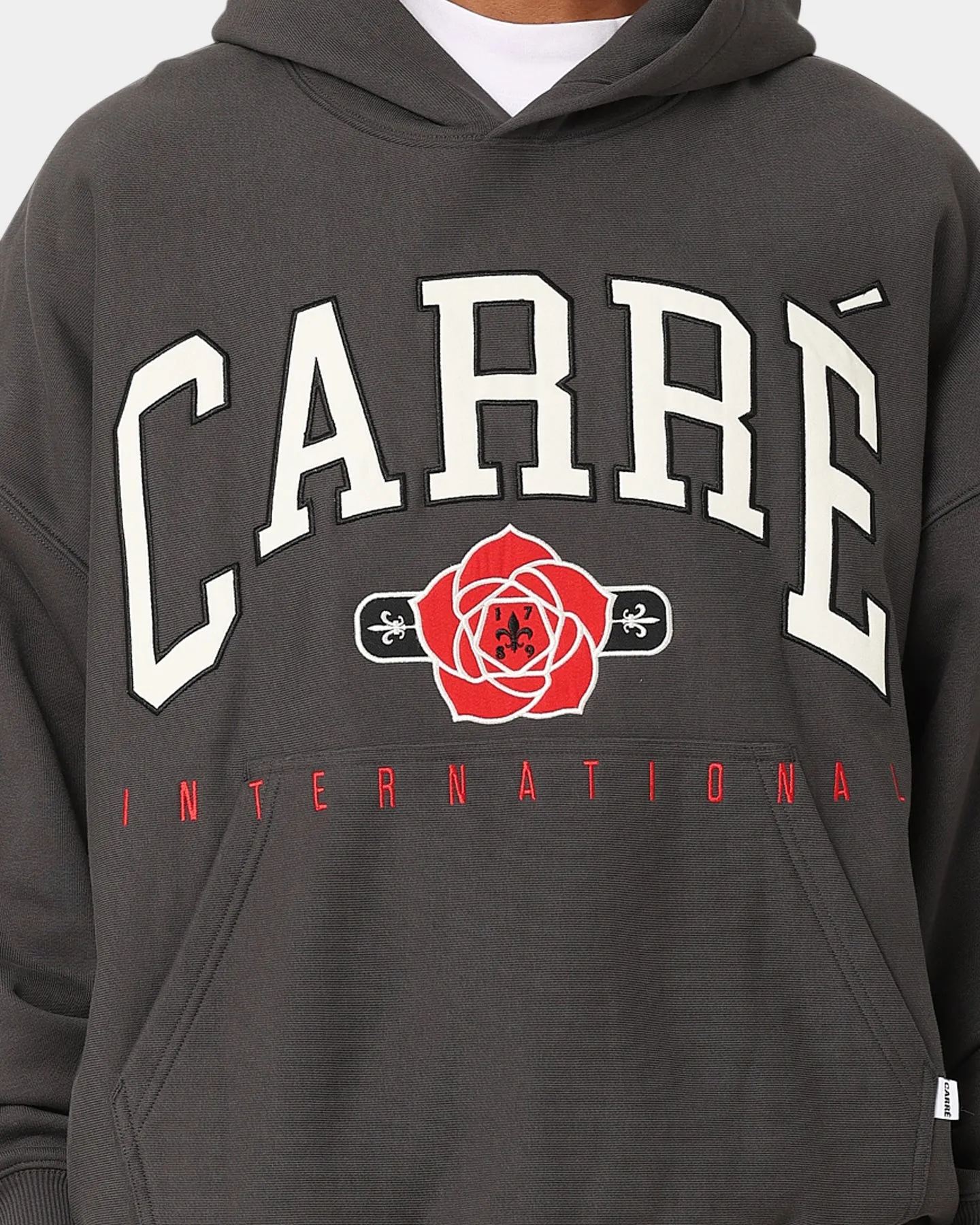 Carre Rose International Oversized Hoodie Coal Survive Softshell Outer Layer