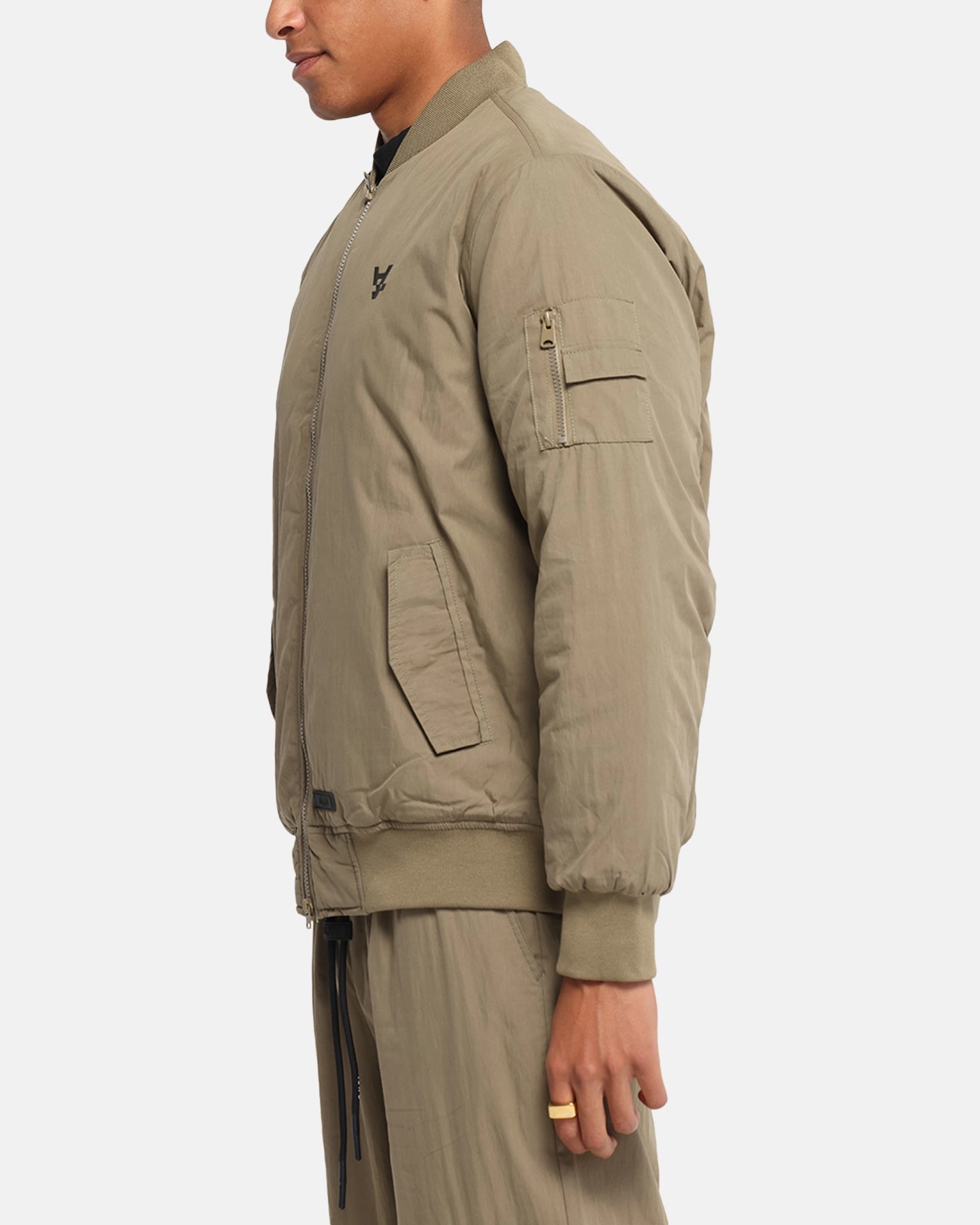 Wardrobe The Anti Order Anti Essential Oversized Bomber Jacket Dark Taupe