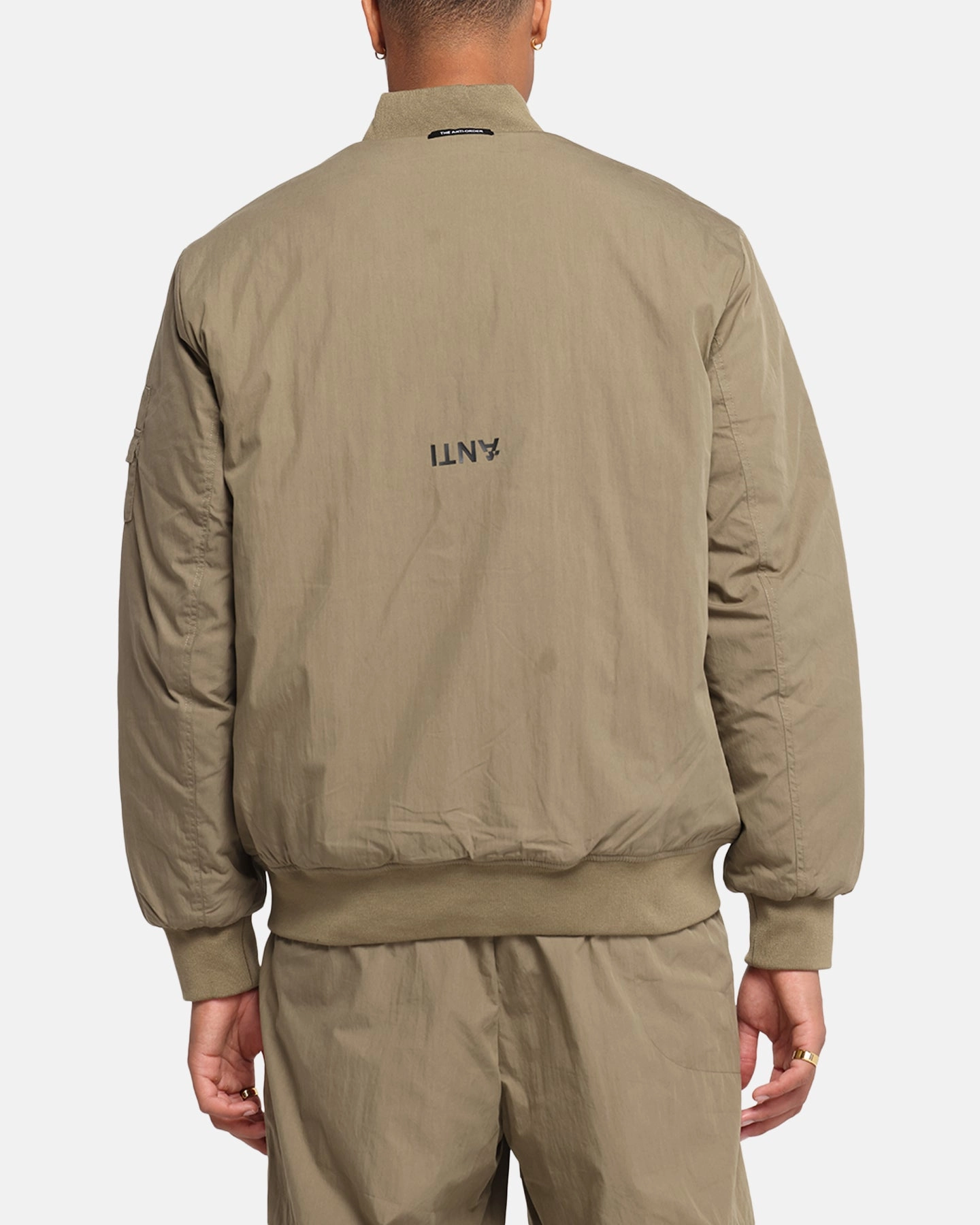 Motivate The Anti Order Anti Essential Oversized Bomber Jacket Dark Taupe