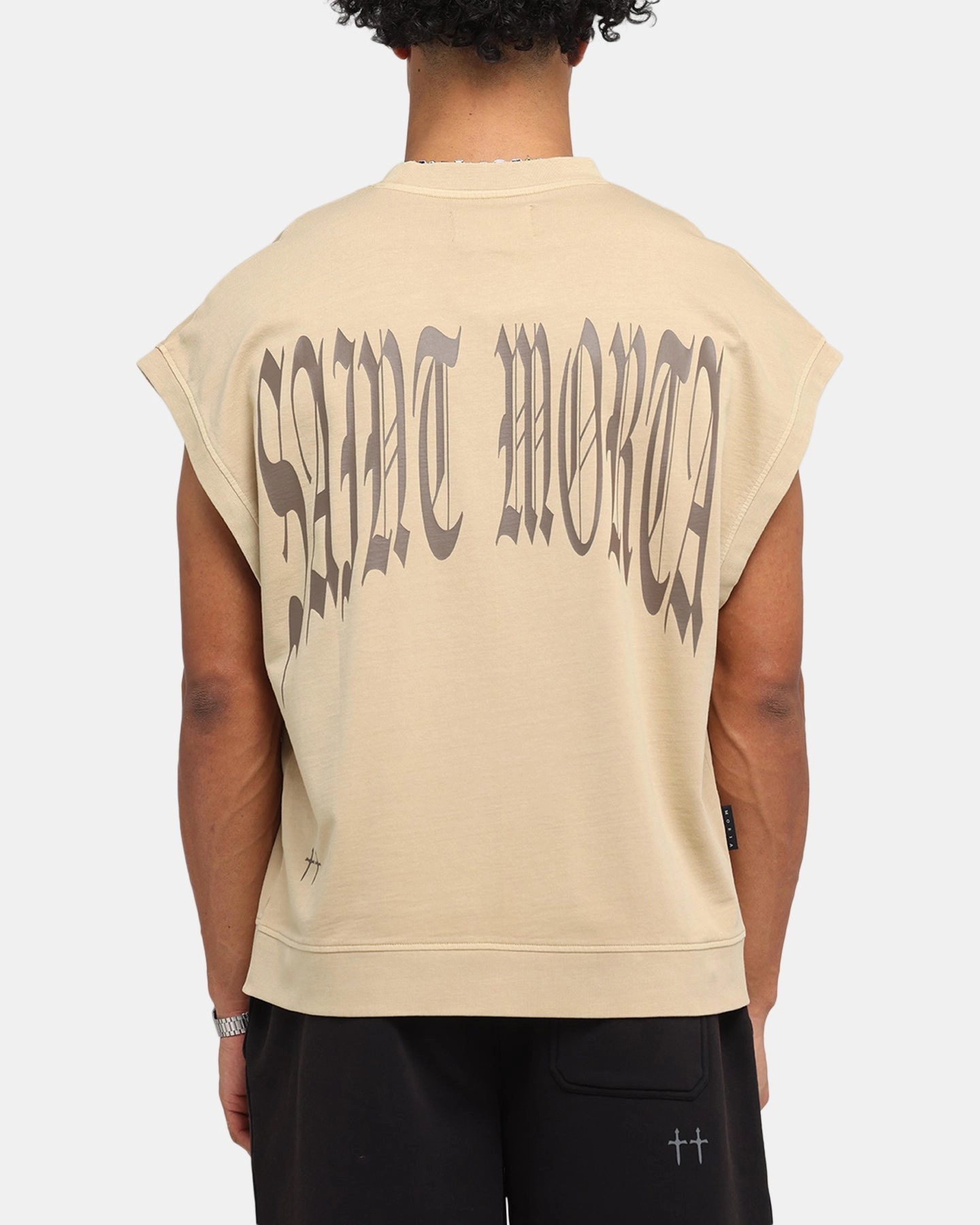 Saint Morta Vill Park Cut Off Sweater Pigment Stone Fuzz Free Surface Durable Style