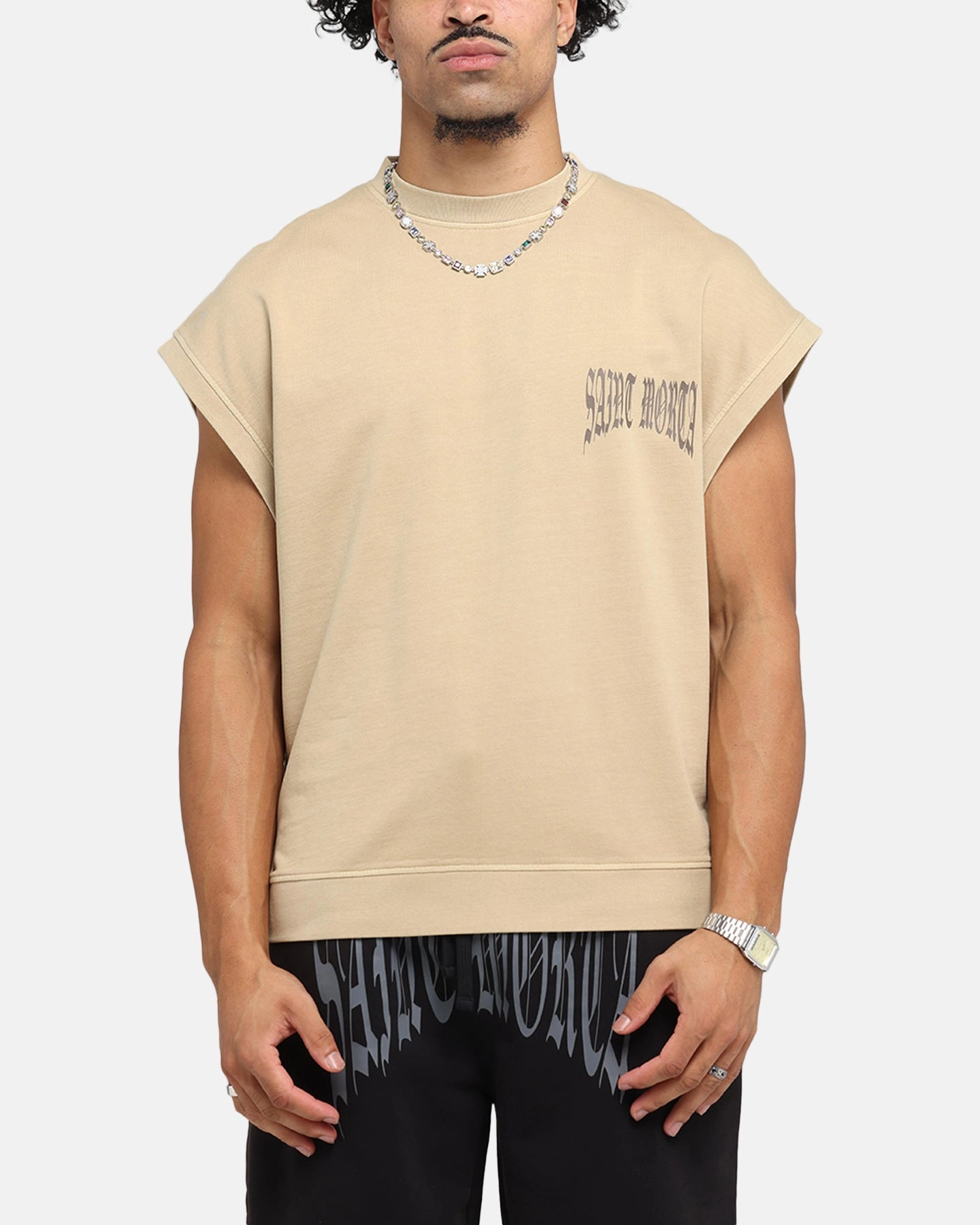 Seasonal Comfort Saint Morta Vill Park Cut Off Sweater Pigment Stone