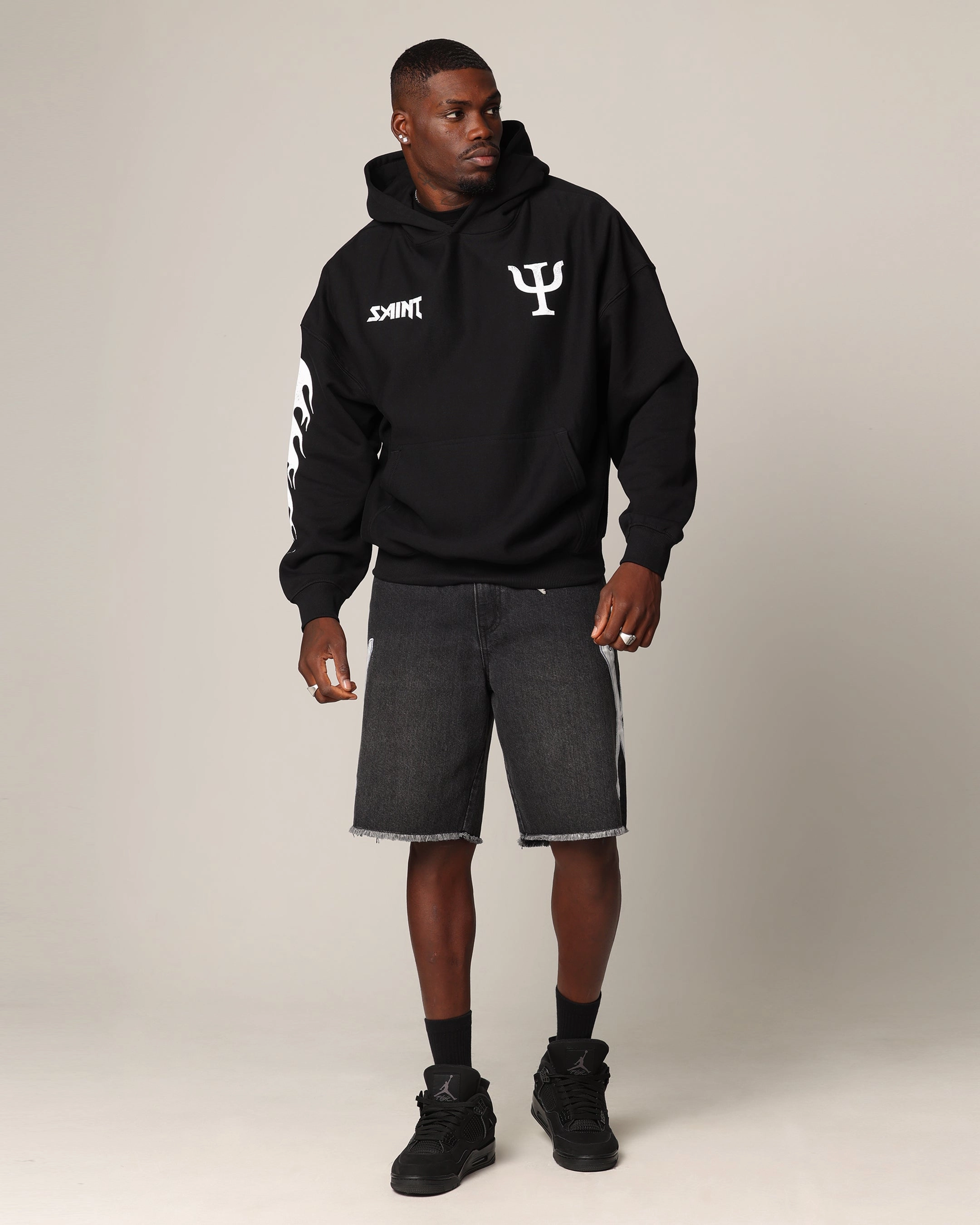 Saint Morta Olympia Hoodie Black Describe Reinforced Stress Points