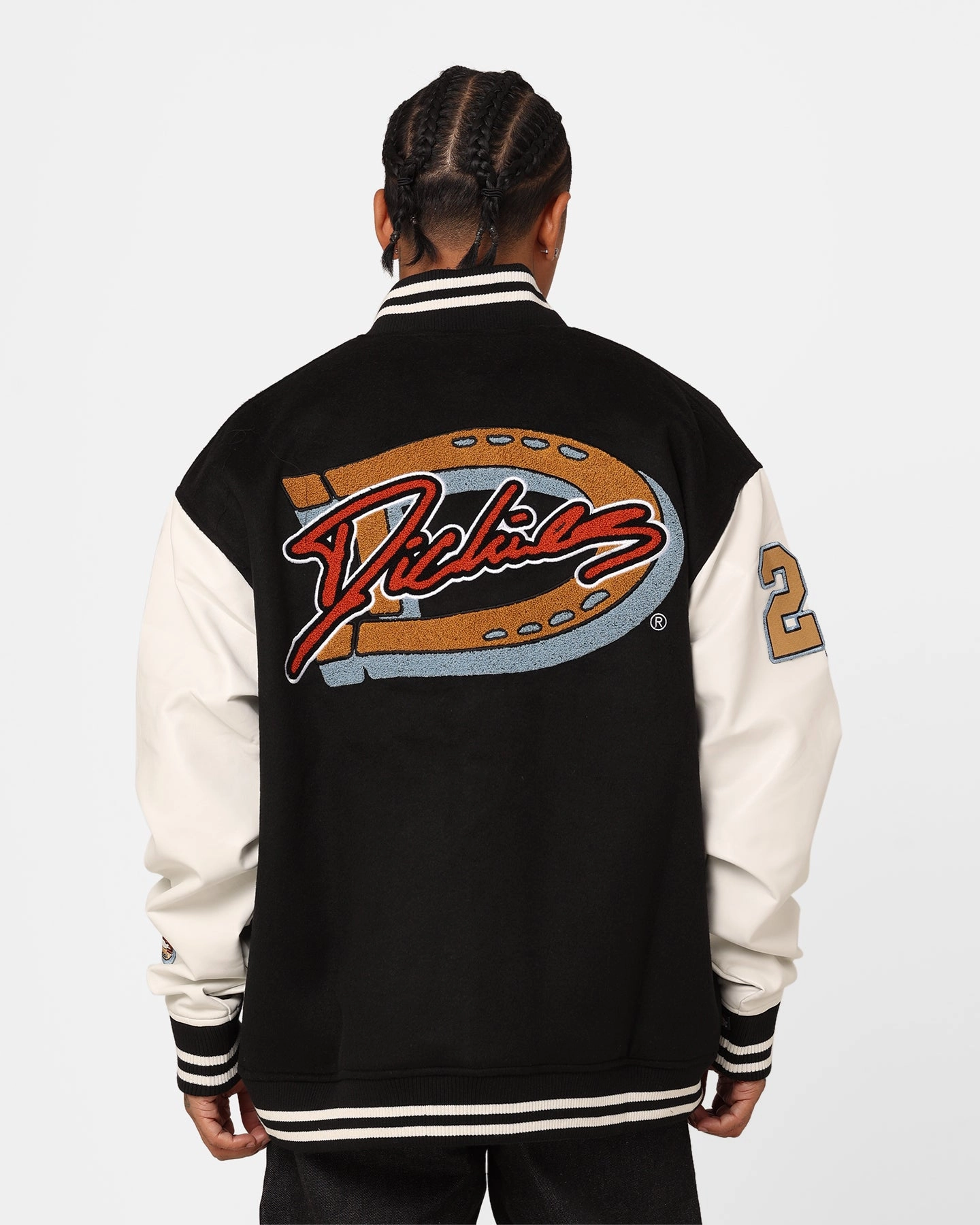 astronauts Dickies Letters Jacket Black