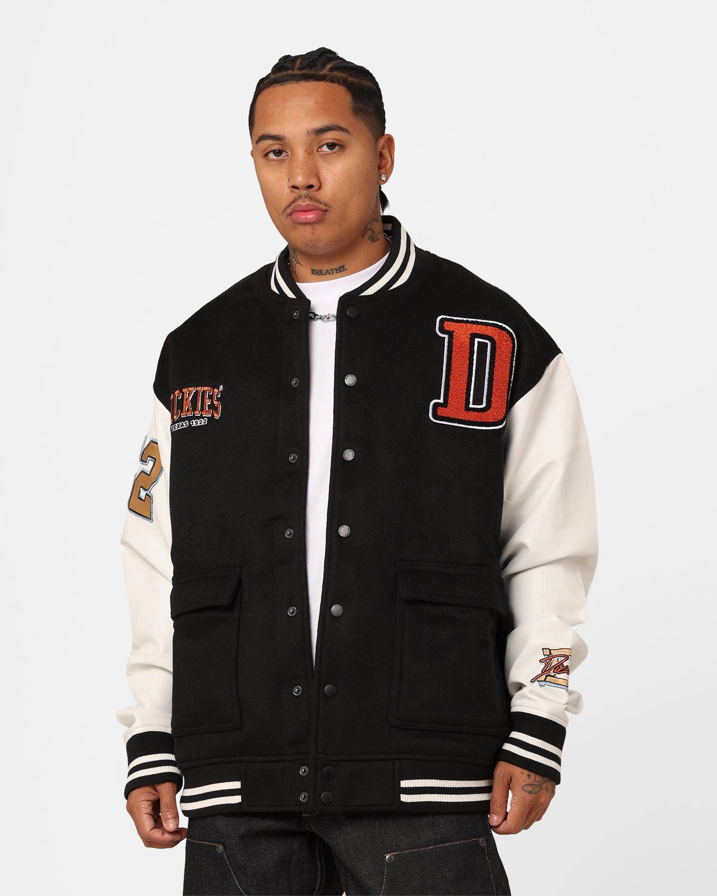 restaurant Dickies Letters Jacket Black