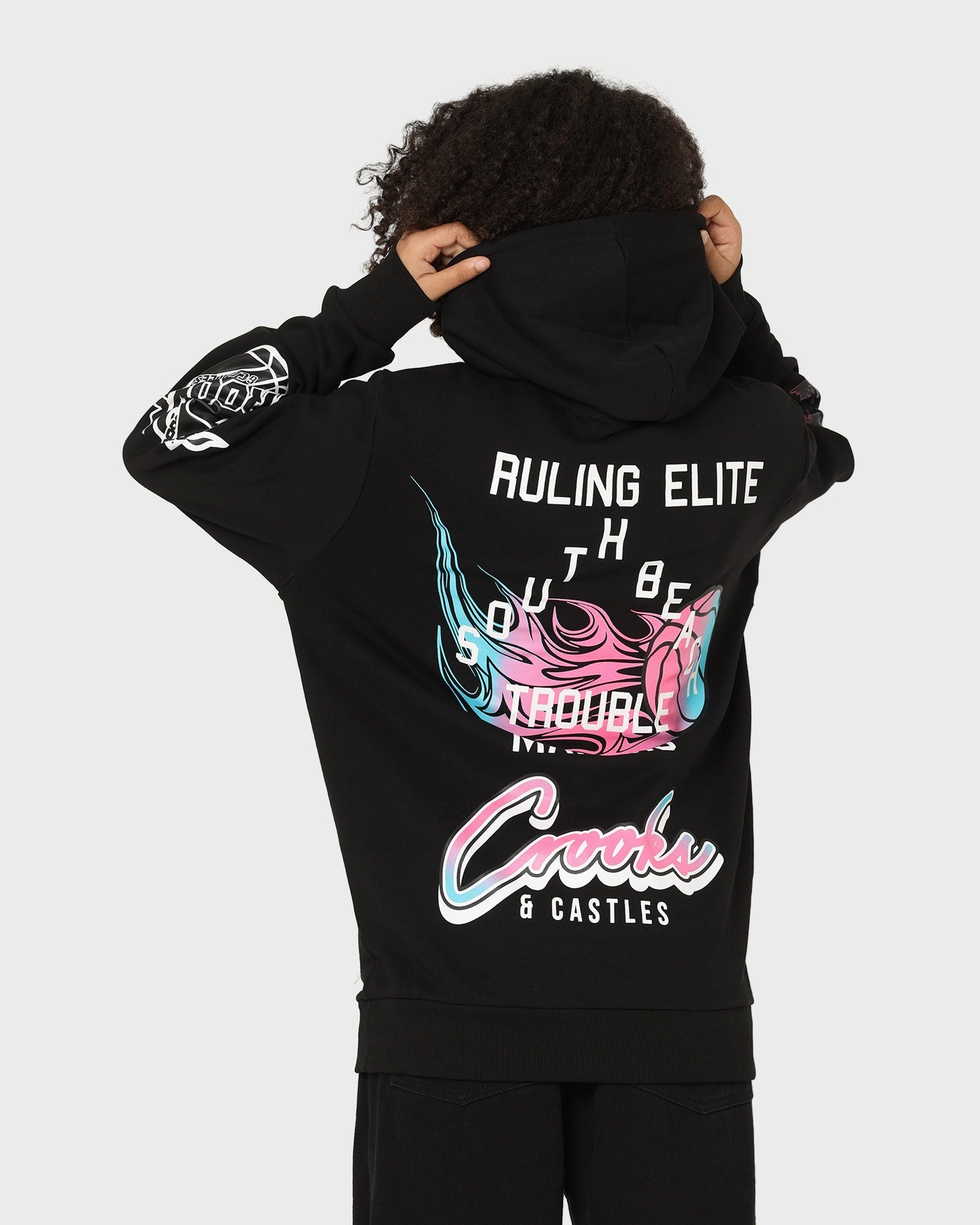 Recognize Crooks & Castles Miami Sportek Hoodie Black
