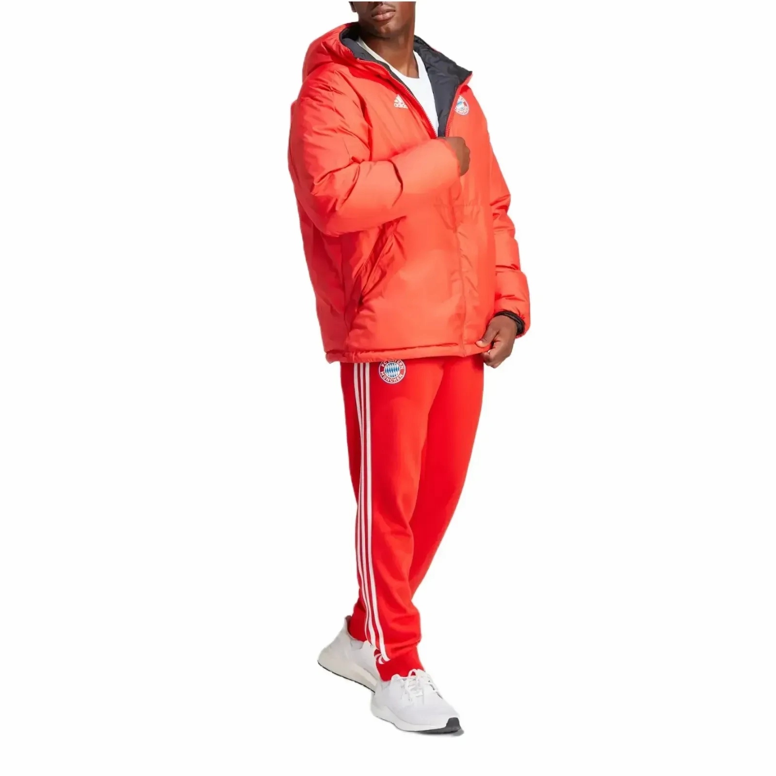 Bayern Munich bench reversible padded jacket 2024 - Adidas Recreational sports clothing SweatActivated Cooling