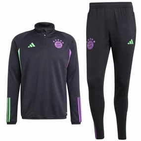 Bayern Munich black training technical tracksuit 2023/24 - Adidas shrink-resistant