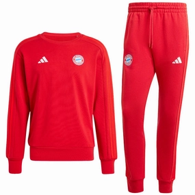Cropped Irritation Free Edging Bayern Munich Casual 3S presentation sweat tracksuit 2024/25 - Adidas