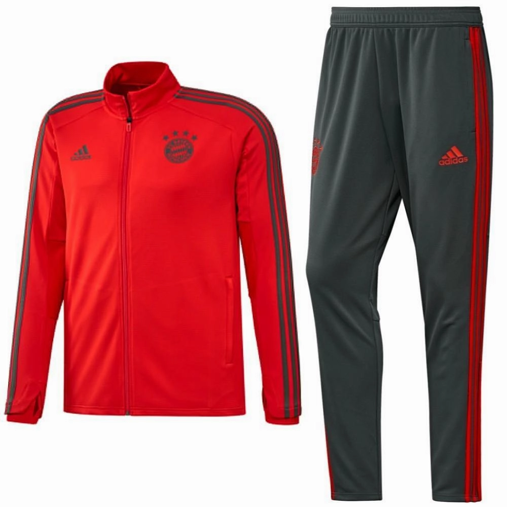 Bayern Munich Training Players Soccer Tracksuit 2018/19 - Adidas comfort venue earring