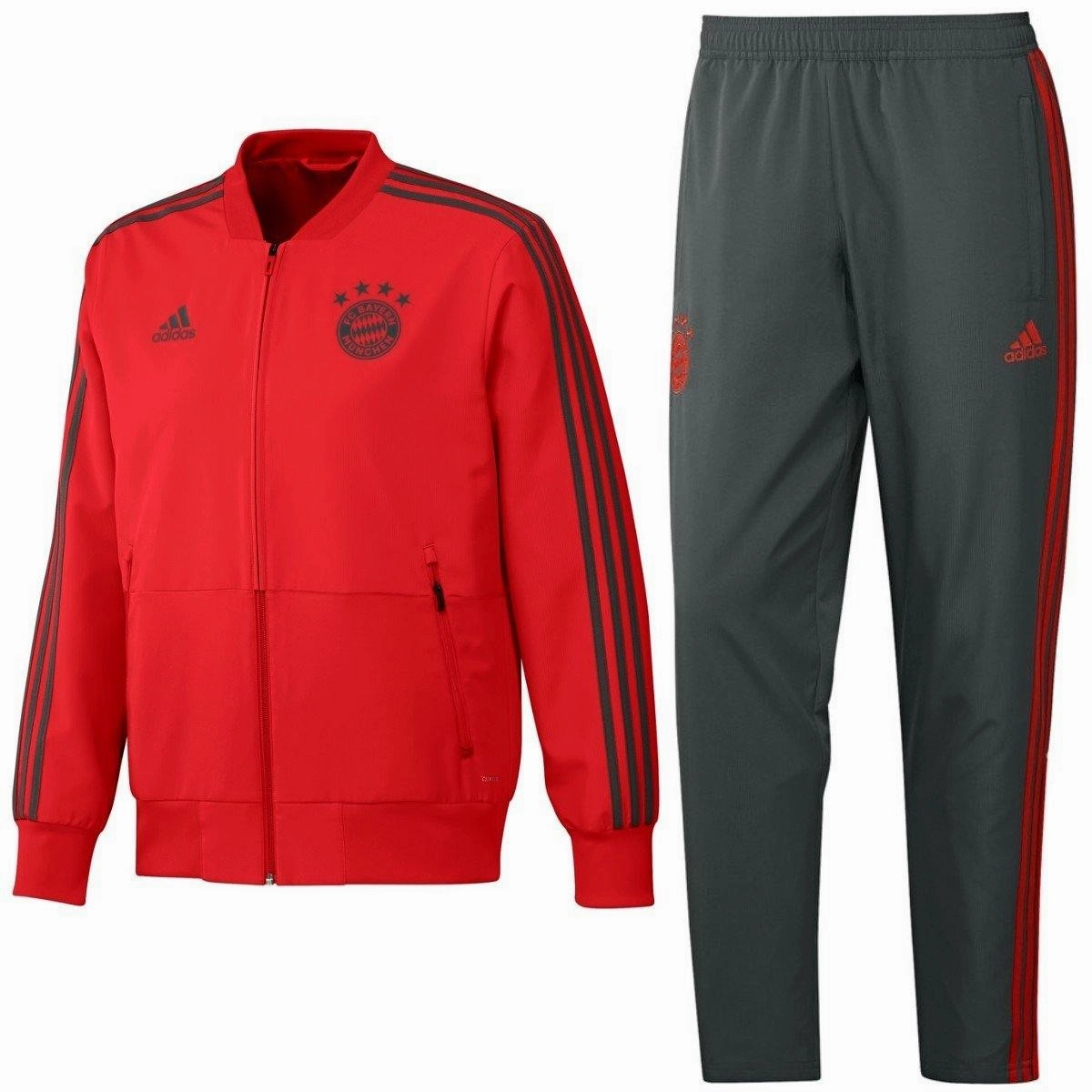 Full Flex Adaptive Lacing Mechanism Bayern Munich Training Presentation Soccer Tracksuit 2018/19 - Adidas
