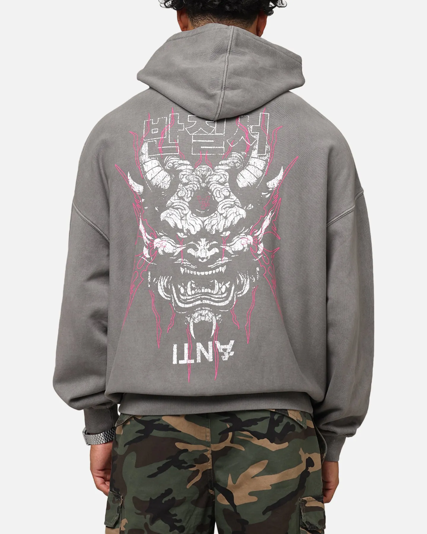 Smart Wear The Anti Order Agma Boxy Hoodie Washed Charcoal