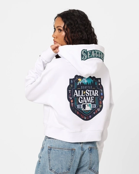 graduation Pro Standard Women's MLB All Stars Cropped Hoodie White
