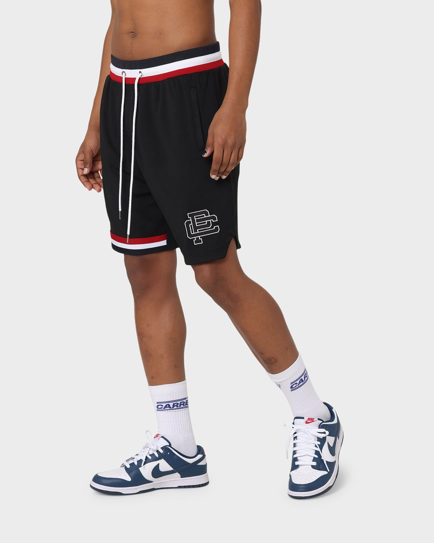 Extended Inseam Options Quick Release Buckle Carre Mono Sport Ball Short Black/Multi-col