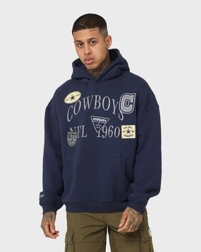 Mitchell & Ness Dallas Cowboys Touchline Hoodie Navy pattern - mixing