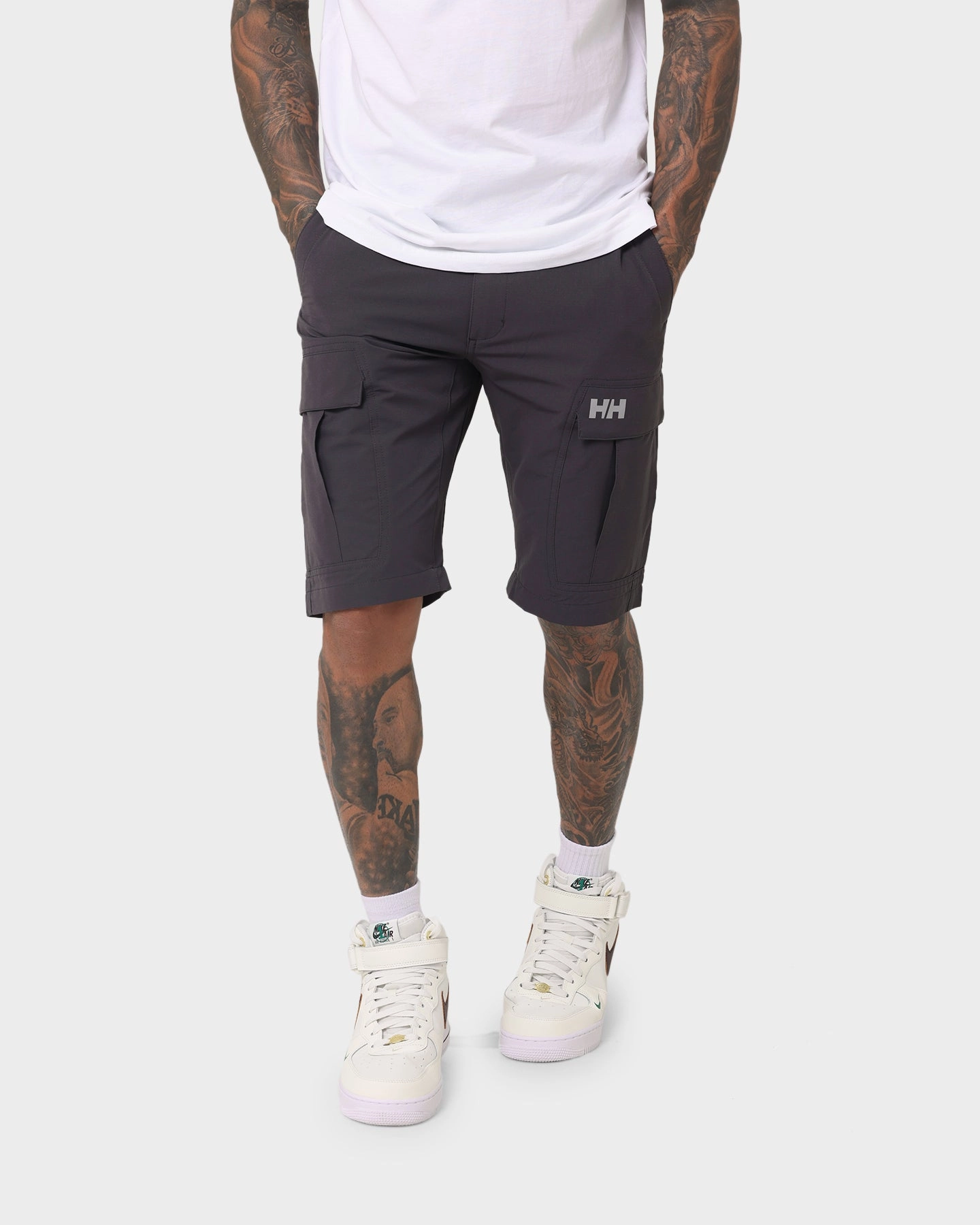 Helly Hansen HH QD Cargo Shorts 1 Ebony Stain Repellent Treatment