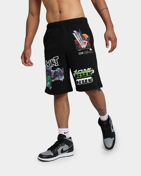 HUF X Marvel Smash Up Fleece Shorts Black lounging clothes prom night