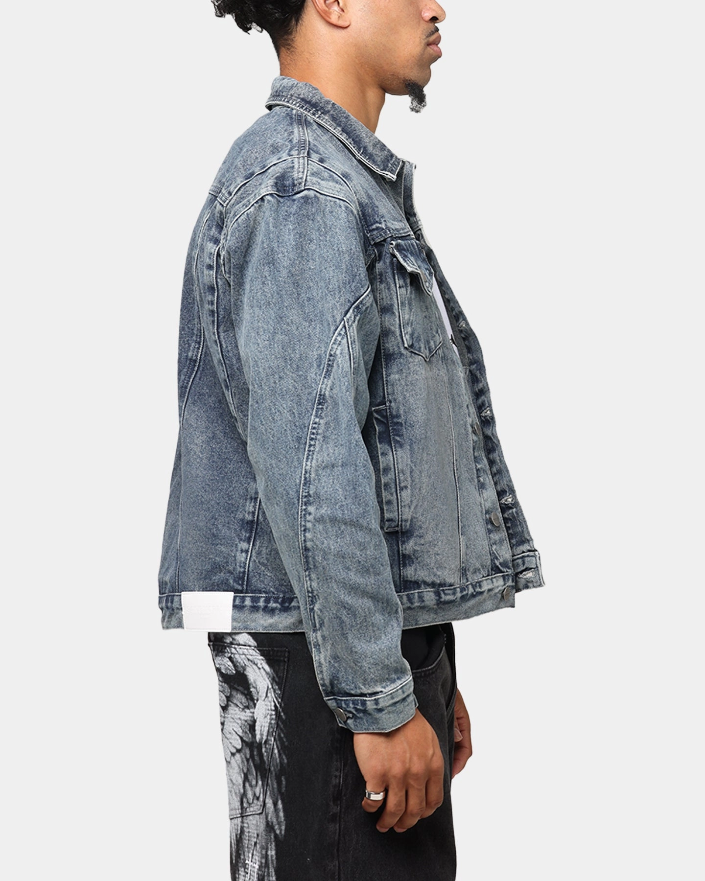 Disrupt Saint Morta Armoury Denim Jacket Dirty Denim