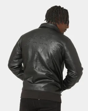 Last Kings Chain Faux Leather Jacket Black popular in Africa