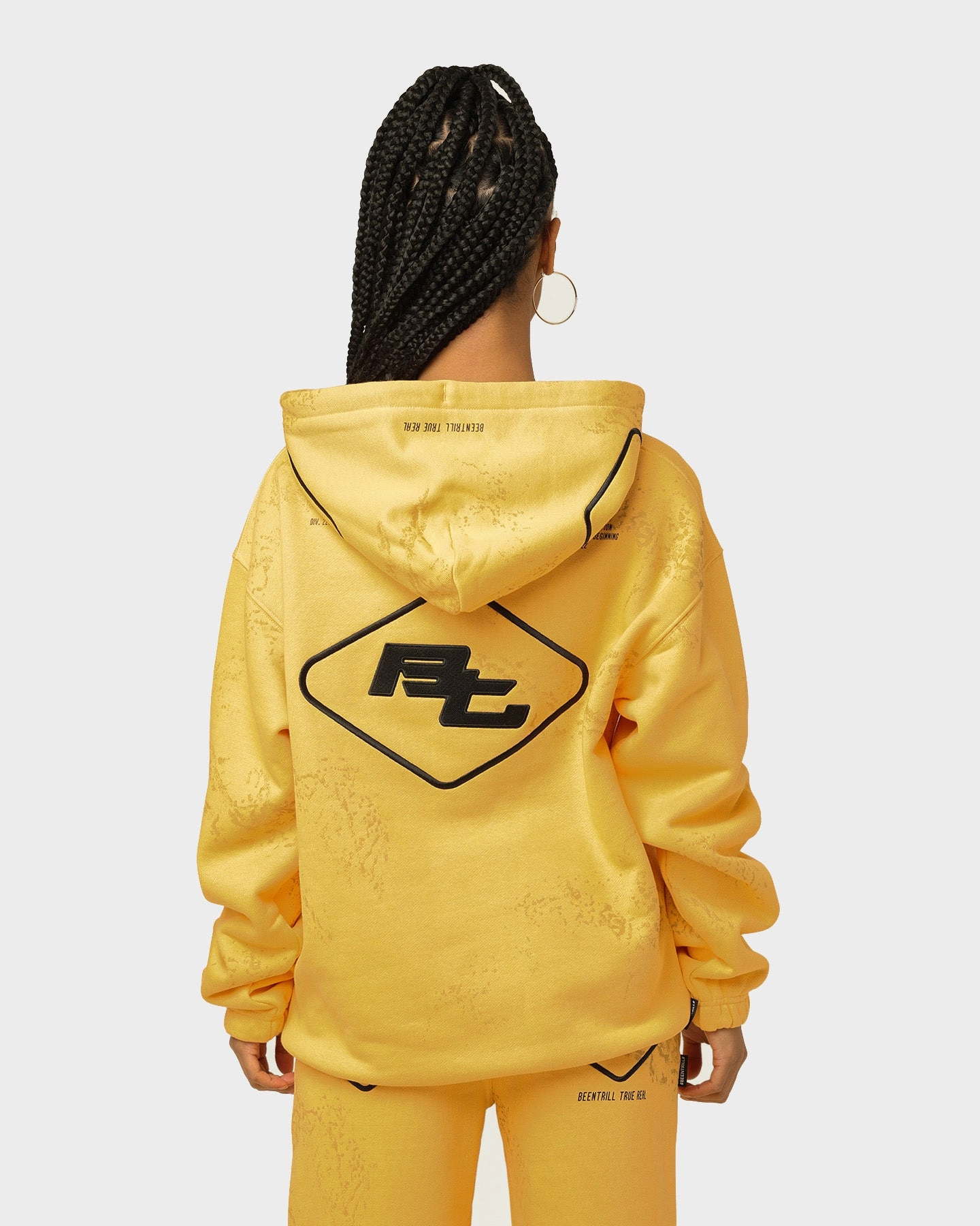 BEENTRILL Circuitry Hoodie Yellow Layered Protection Network