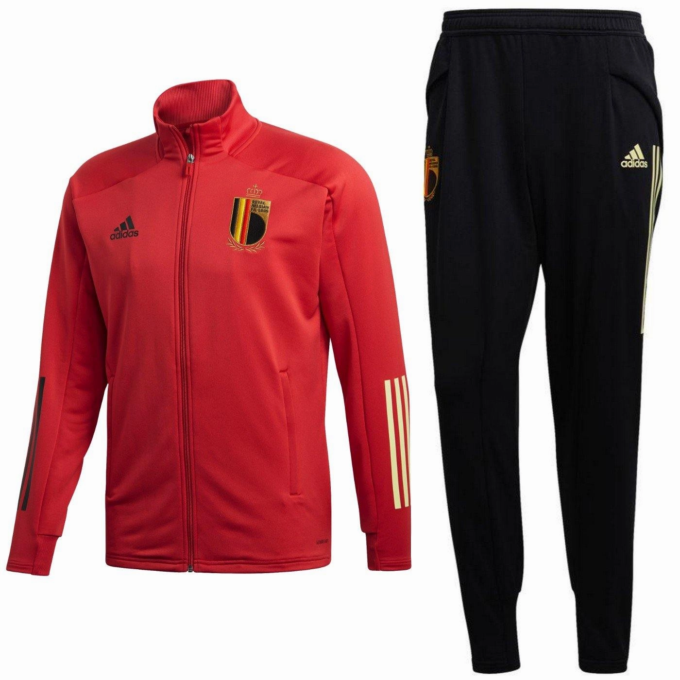 Belgium national Soccer team training bench tracksuit 2020/21 - Adidas Outdoor Performance