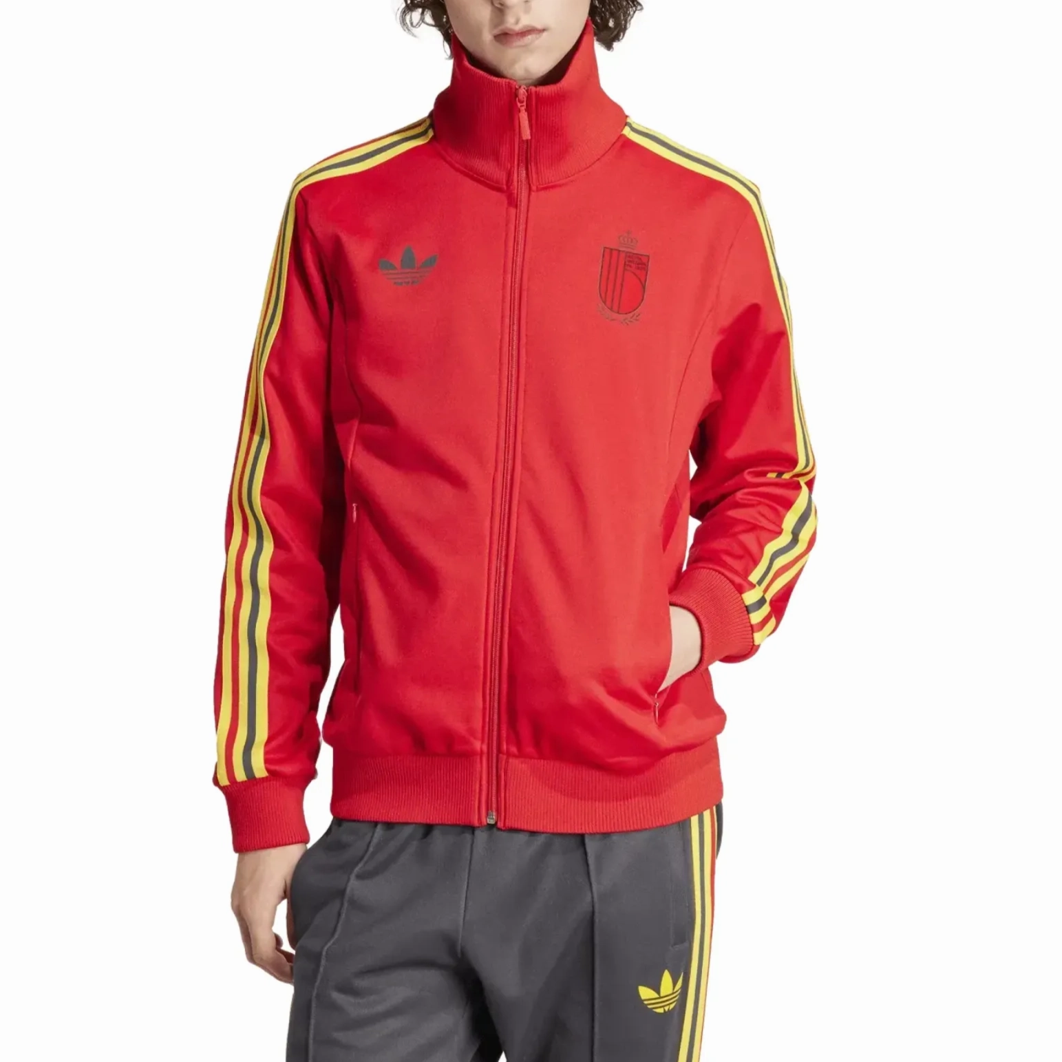 Belgium Originals casual presentation Soccer tracksuit 2024/25 - Adidas High-tech mood venue