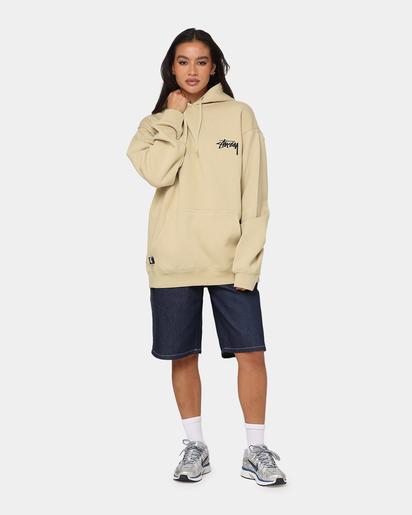 Schedule St??ssy 8 Ball Chenille Hoodie Khaki