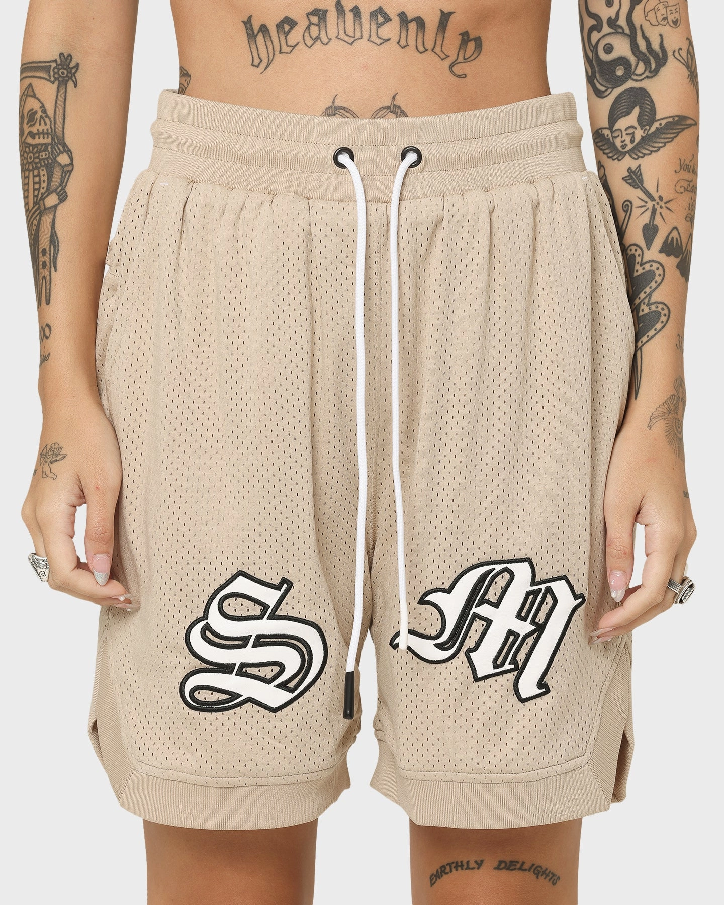 Saint Morta Graves Basketball Shorts Stone Festival wear Sporty Style
