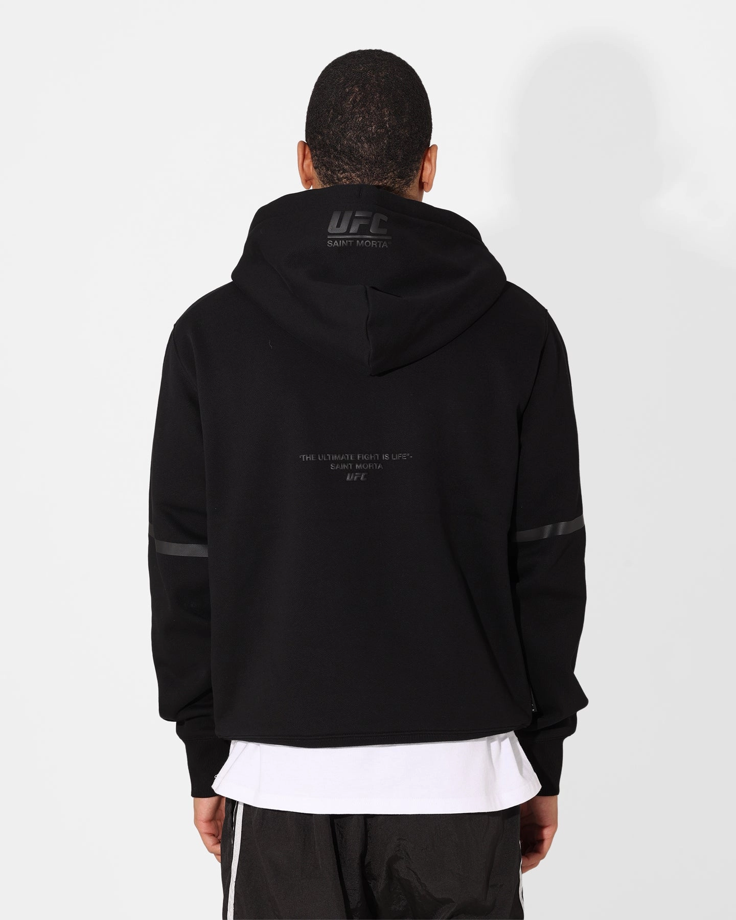 Saint Morta X UFC Championship Hoodie Black/Grey Rank Easy Comfort