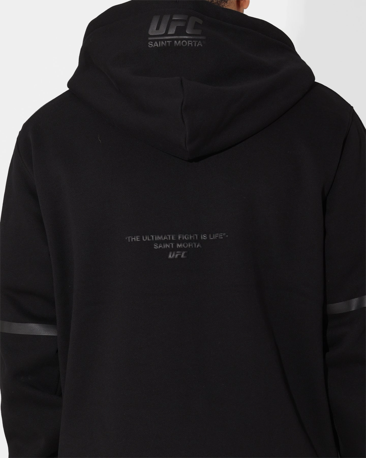 Saint Morta X UFC Championship Hoodie Black/Grey holiday AntiPilling Surface Finish