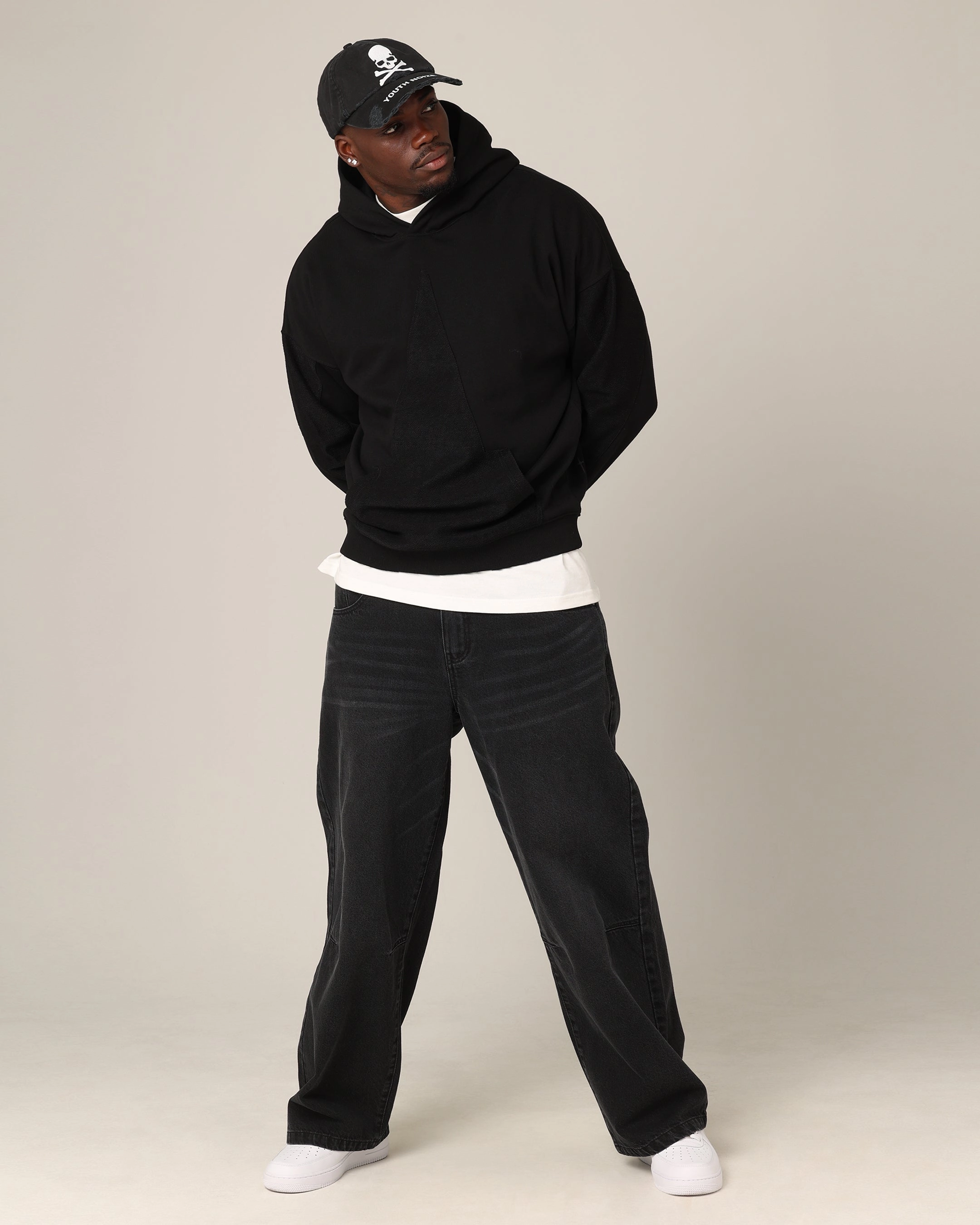 Saint Morta Amplus Jeans Black Shadow No Ride Up Design