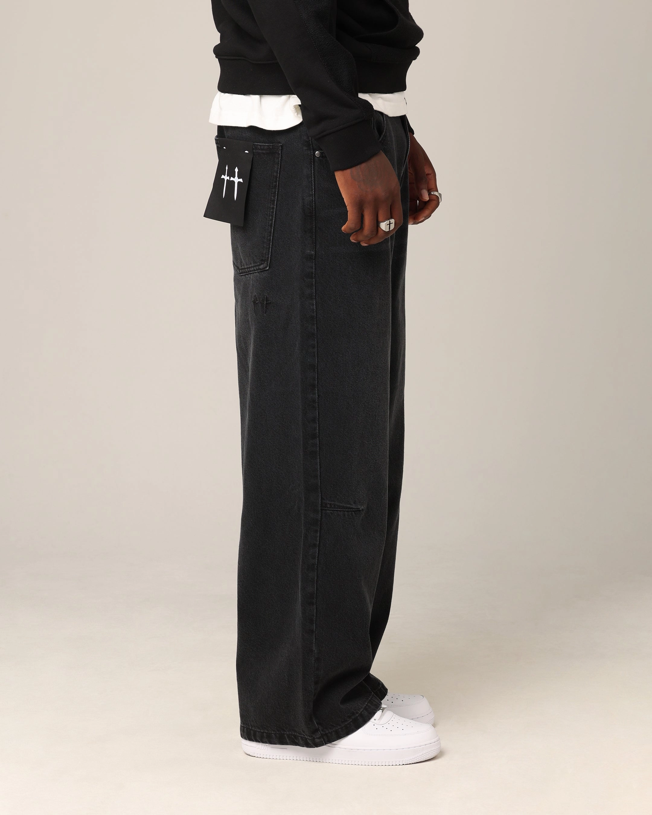 Saint Morta Amplus Jeans Black Shadow Vintage Wash