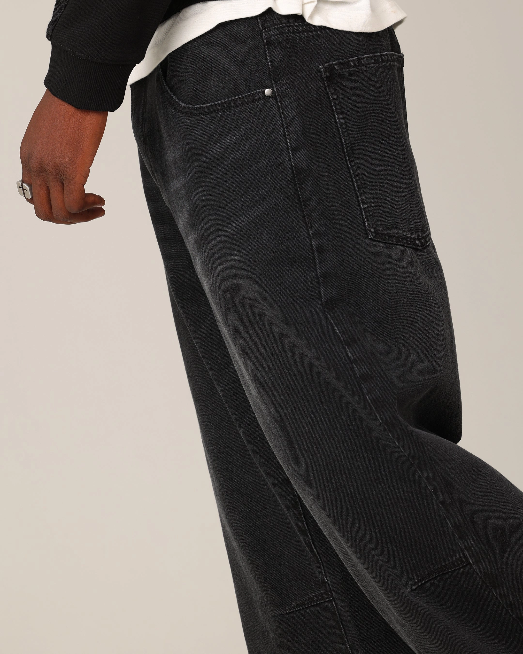 Saint Morta Amplus Jeans Black Shadow Clean Cut