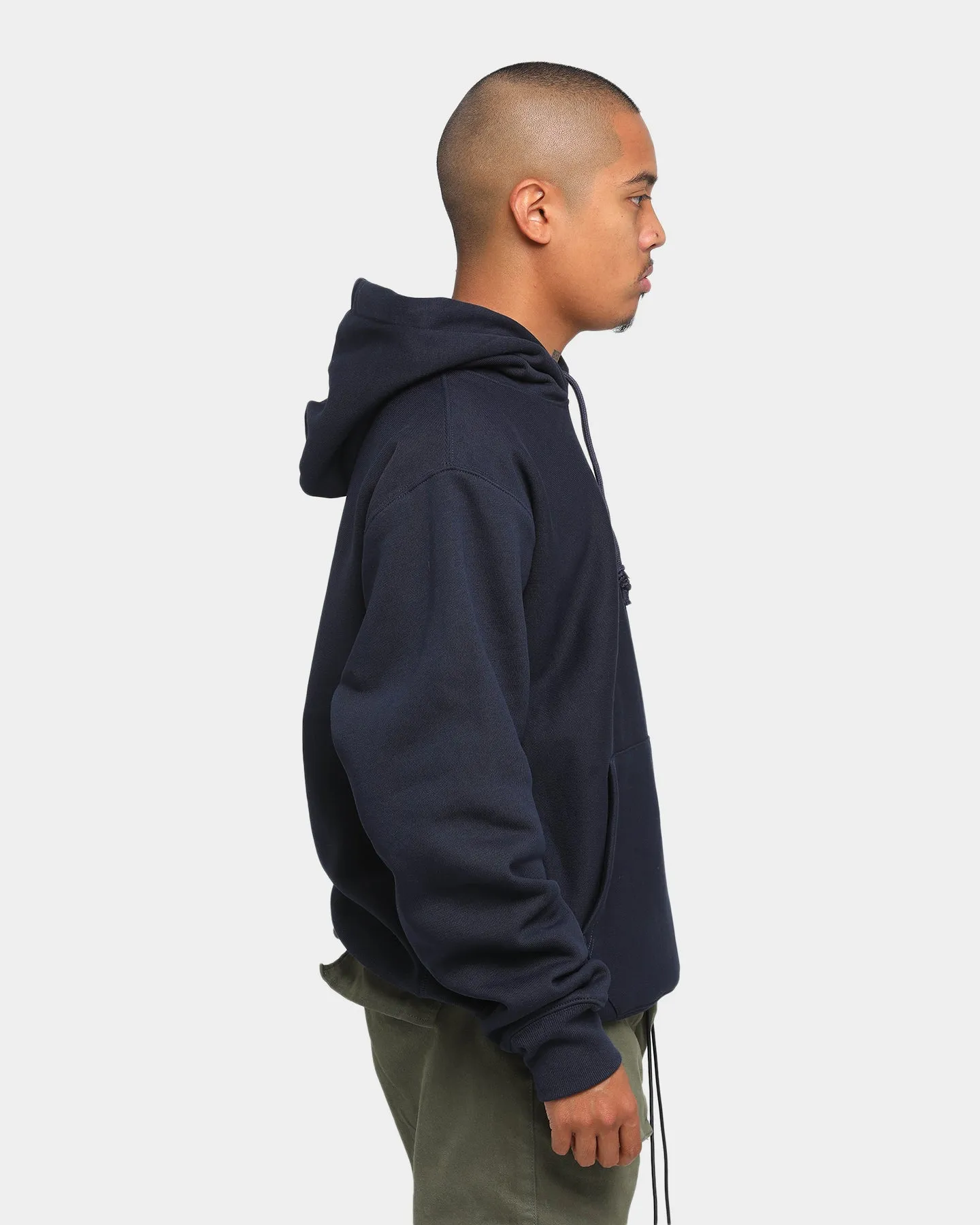 High Neck Champion Rev Weave Hoodie Navy