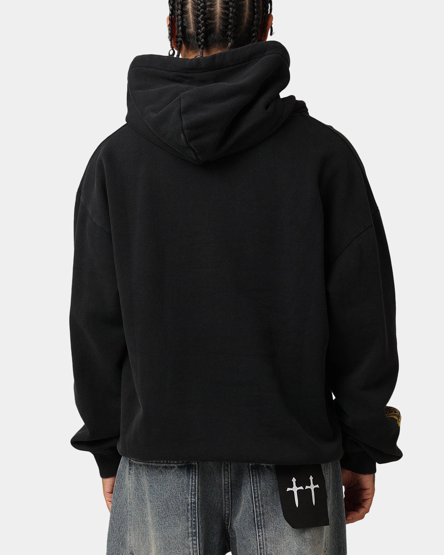 Ritual Weekend Vibe Tupac Thug Life Rose Hoodie Washed Black