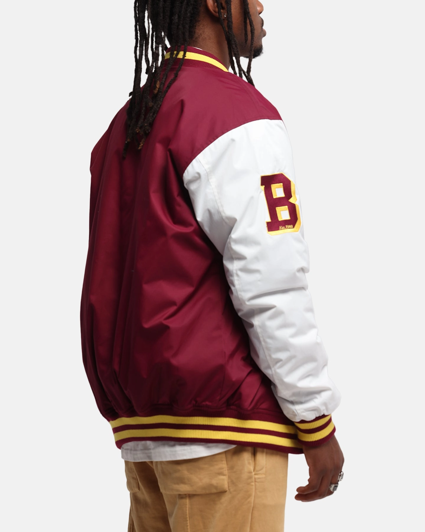 Bleacher Athletic Brisbane Broncos NRL 1908 Baseball Varsity Jacket Official Team Colour Enable Diary