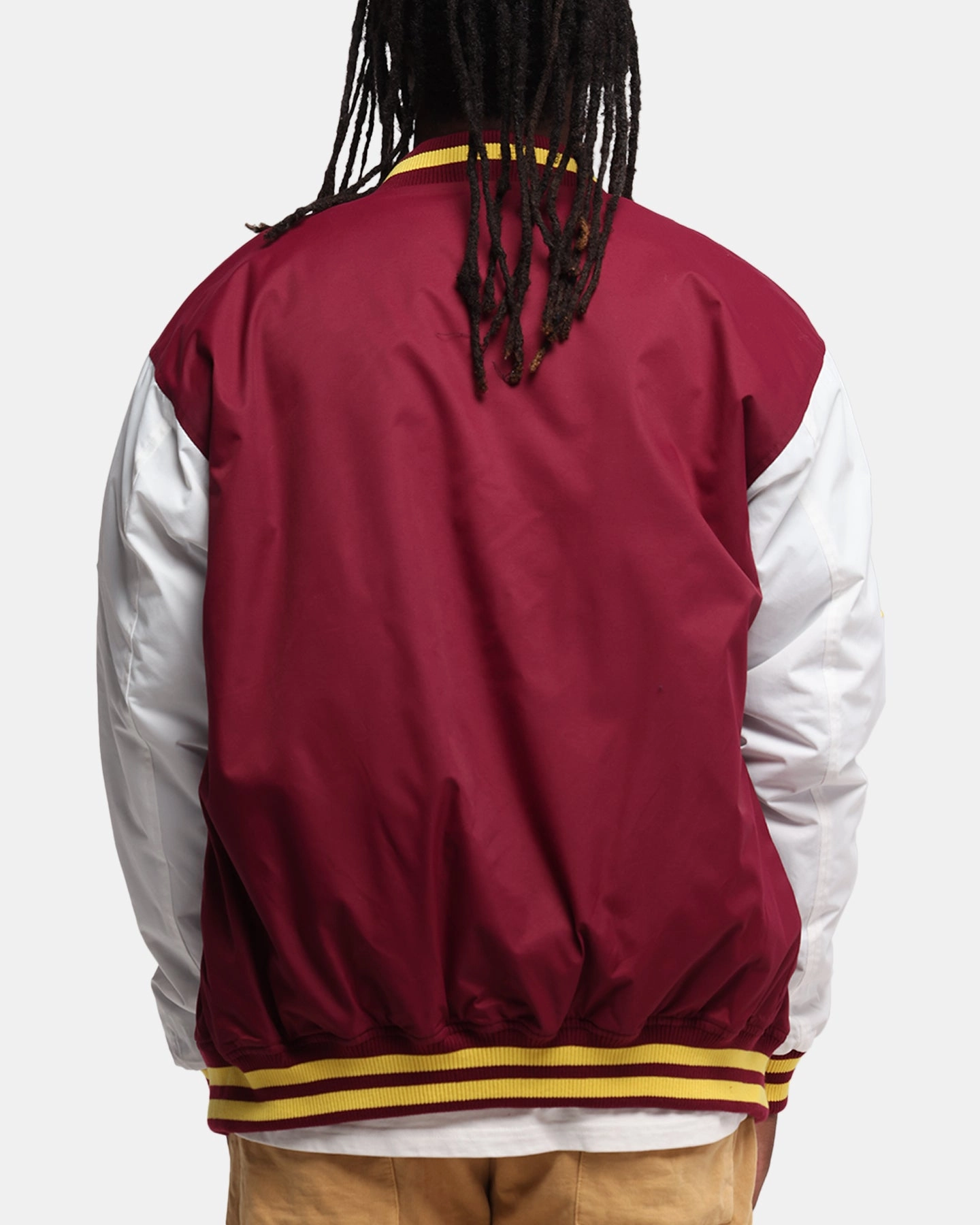 Bleacher Athletic Brisbane Broncos NRL 1908 Baseball Varsity Jacket Official Team Colour Quilted Stitching