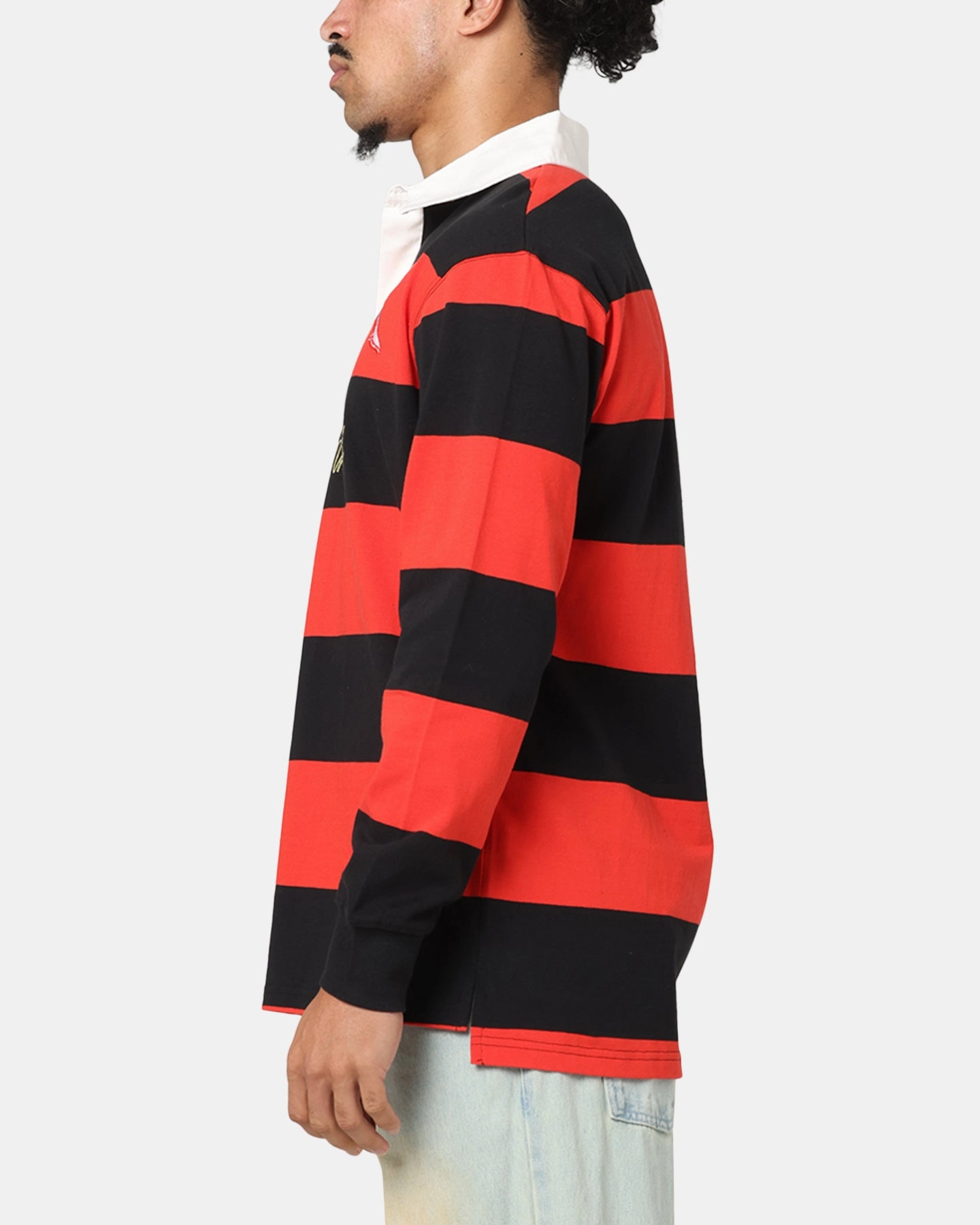 Bleacher Athletic Dolphins NRL Stripe Rugby Polo Shirt Official Team Colour Stylish Fit