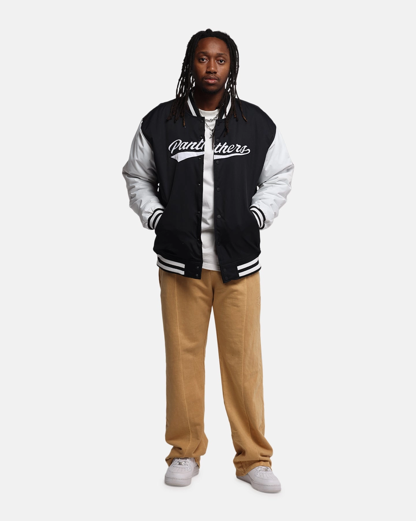 Bleacher Athletic Penrith Panthers NRL 1908 Baseball Varsity Jacket Official Team Colour Compact Packable All-Season Outerwear