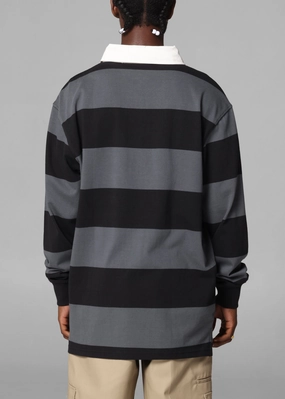 Street Style Bleacher Athletic Penrith Panthers NRL Stripe Rugby Polo Shirt Official Team Colour