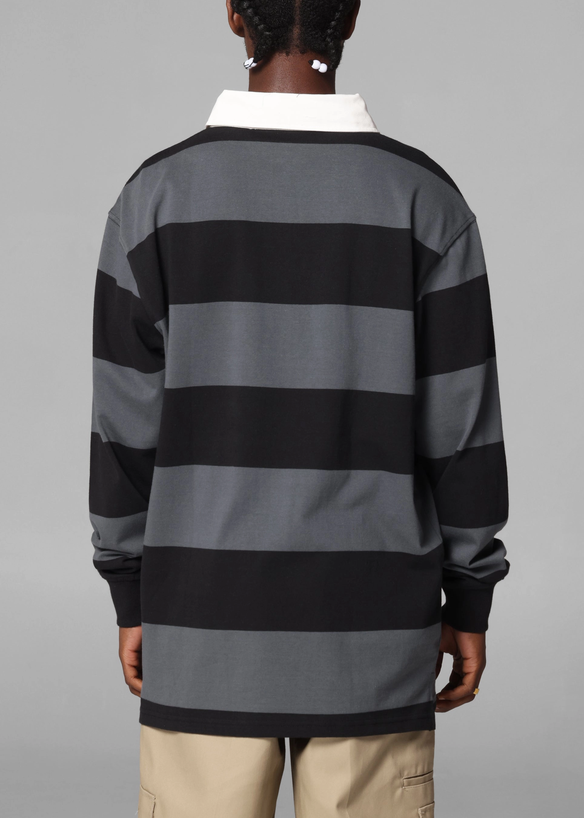 Street Style Bleacher Athletic Penrith Panthers NRL Stripe Rugby Polo Shirt Official Team Colour