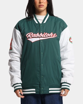 Bleacher Athletic South Sydney Rabbitohs NRL 1908 Baseball Varsity Jacket Official Team Colour Envision Rank